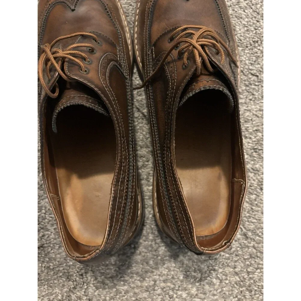 Beckett‎ Simonon Shoes Mens Size 10 Brown Oxford Brogue Wingtip Derby Leather